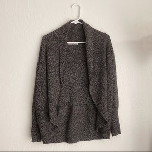 Grey Marled Drape Cardigan